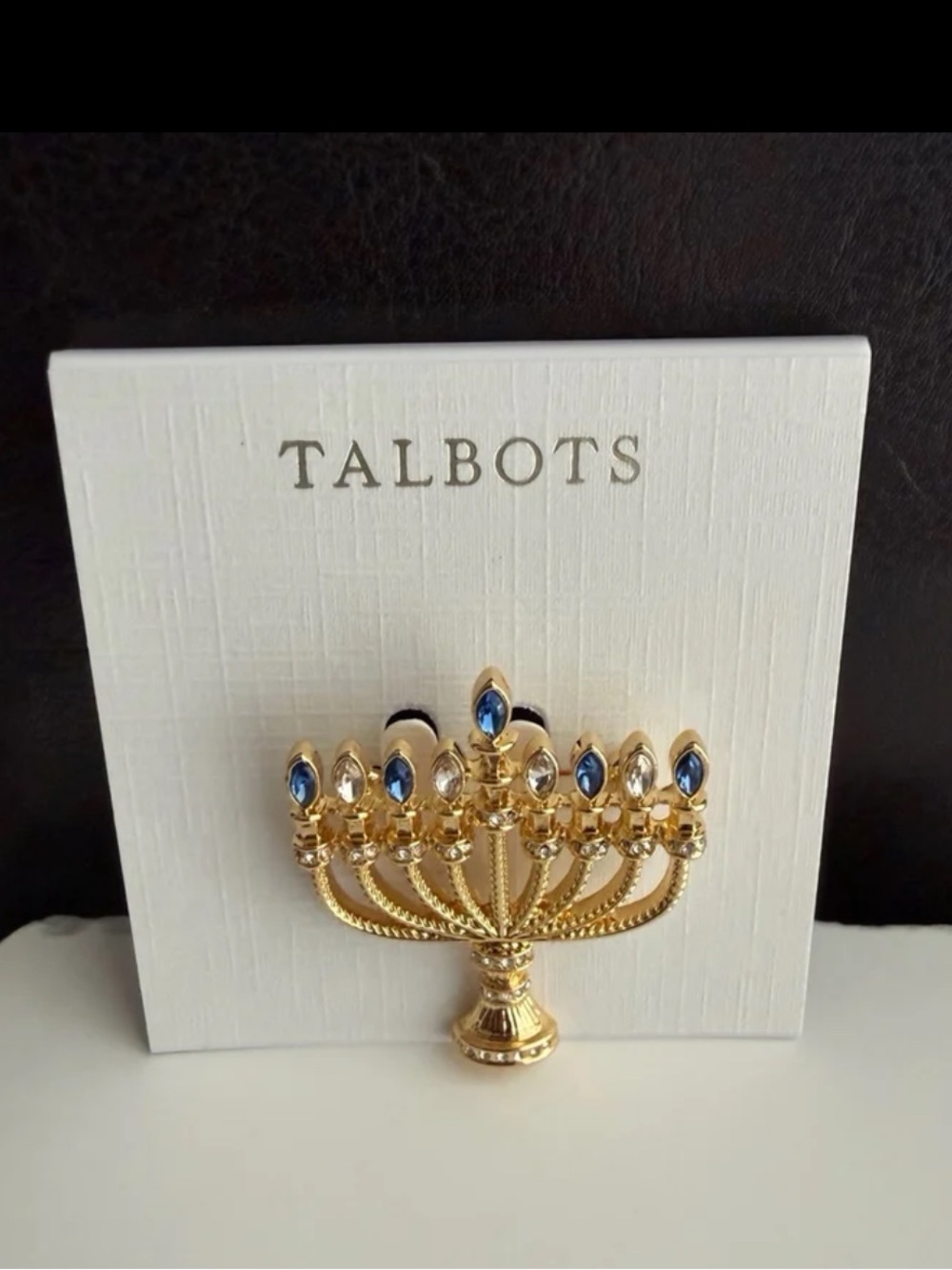 Talbots Menorah Brooch - Picture 7 of 10